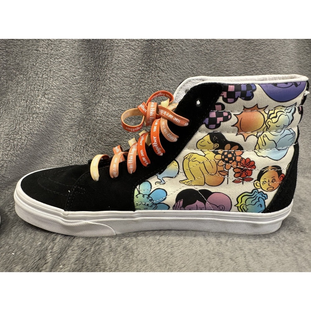 Vans Sk8-Hi Shoes Womens 11 Multicolor Together Collaboration‎ High Top Art - Picture 12 of 16
